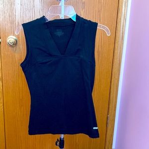Black work out top